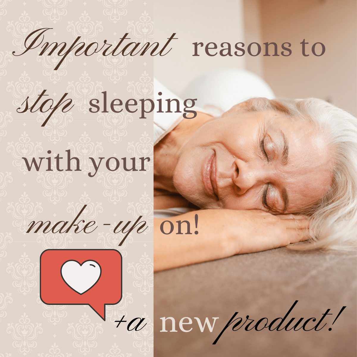 Why you should never sleep with makeup on